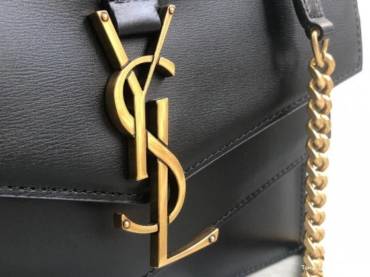 Tony Luxuries BAG BURGUNDY LEATHER IN MEDIUM YSL CHAIN SULPICE 0709